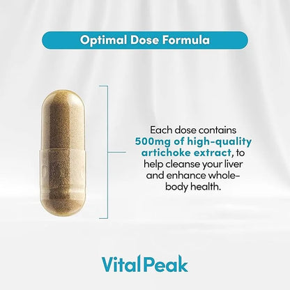 Herbal Artichoke Supplement 500 mg 90 Capsules