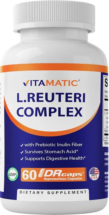 Vitamatic Lactobacillus Reuteri Complex 22 Billion 60 Count