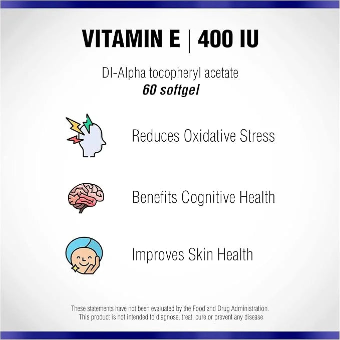 Vitamin E 60 Softgels 400 IU