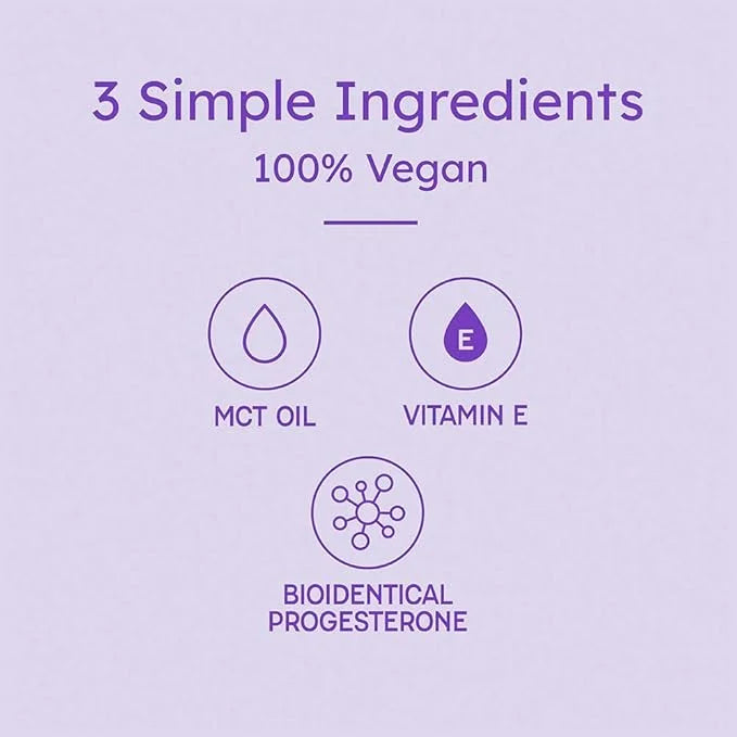 Proov Balancing Oil for Face and Body with 2500 mg bio-identical USP Natural Progesterone, MCT Oil and Vitamin E Oil l Veg...