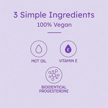Proov Balancing Oil for Face and Body with 2500 mg bio-identical USP Natural Progesterone, MCT Oil and Vitamin E Oil l Veg...