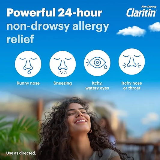 Claritin 24hr Non-Drowsy Allergy Relief, Loratadine Tablets 30 + 1 Ct