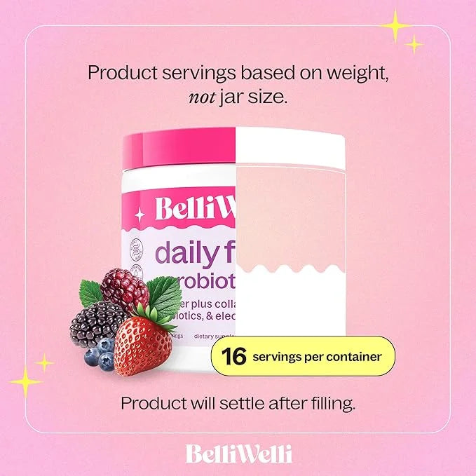 Daily Fiber Supplement Powder with Collagen, Probiotics & Electrolytes | Supports Digestive Health, Gut Balance & Debloati...