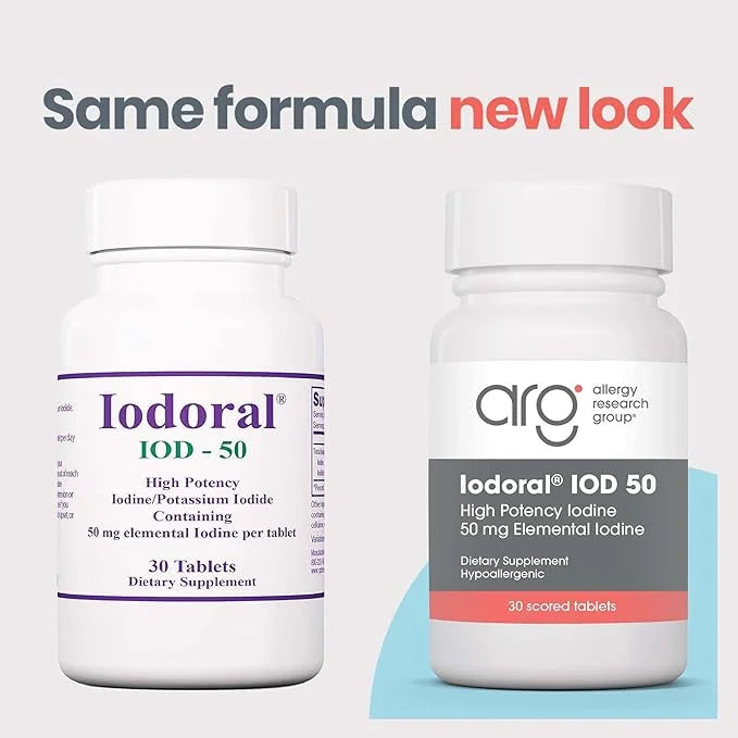 Optimox Iodoral 50 mg Supplement - Potassium Iodide Tablets, High Potency Iodine Tablets, Iodine Supplements for Thyroid S...
