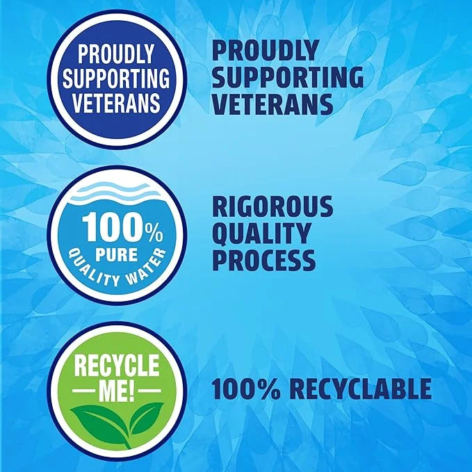 Pure Life Purified Water Bottles, 24 Pack - Still Bottled Water Enhanced with Minerals for a Crisp Taste, Plastic Bottles ...