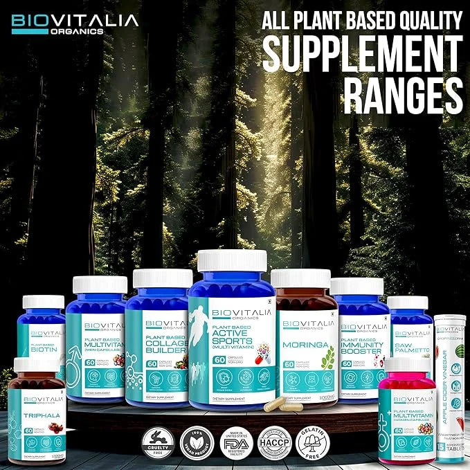 Plant Based Biotin Capsules for Hair, 60 Veg