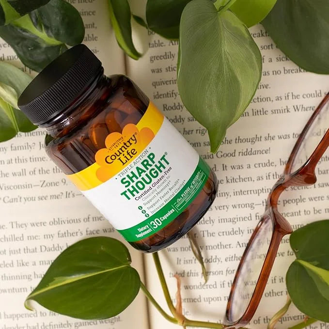 Country Life Sharp Thought 30 Capsules, Certified Gluten Free… - Product Image