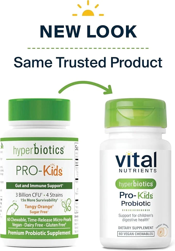 Hyperbiotics Vital Nutrients Pro Kids Probiotic | Allergen-Free Toddler Probiotics for Kids | Targeted Immune, Gut, and Di...