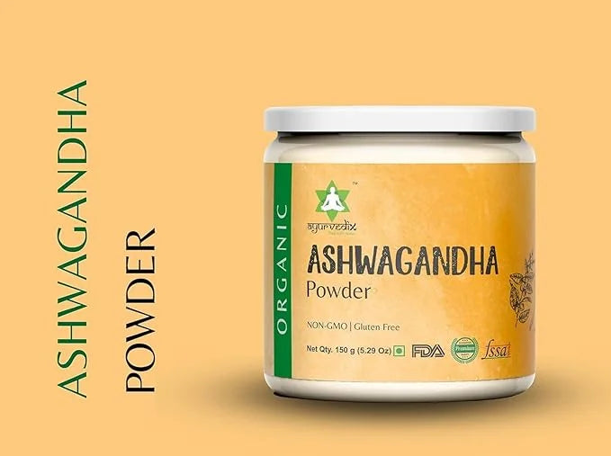 Organic Ashwagandha Root Powder 5.29oz Reusable 100% Raw