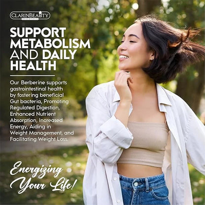 ClarinBeauty Premium Berberine 1200mg Ceylon Cinnamon 100mg Tumeric 50mg Milk 50mg Bitter 50mg Artichoke 50mg with 90 Caps...