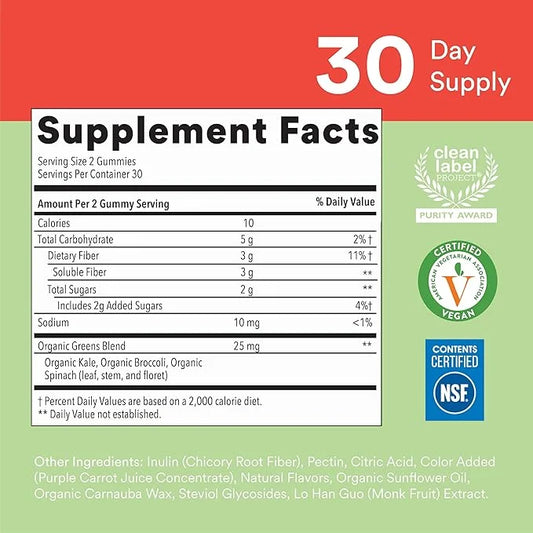 SmartyPants Kids Multivitamin + Fiber & 3 Fish (120 Count) (60 Count)