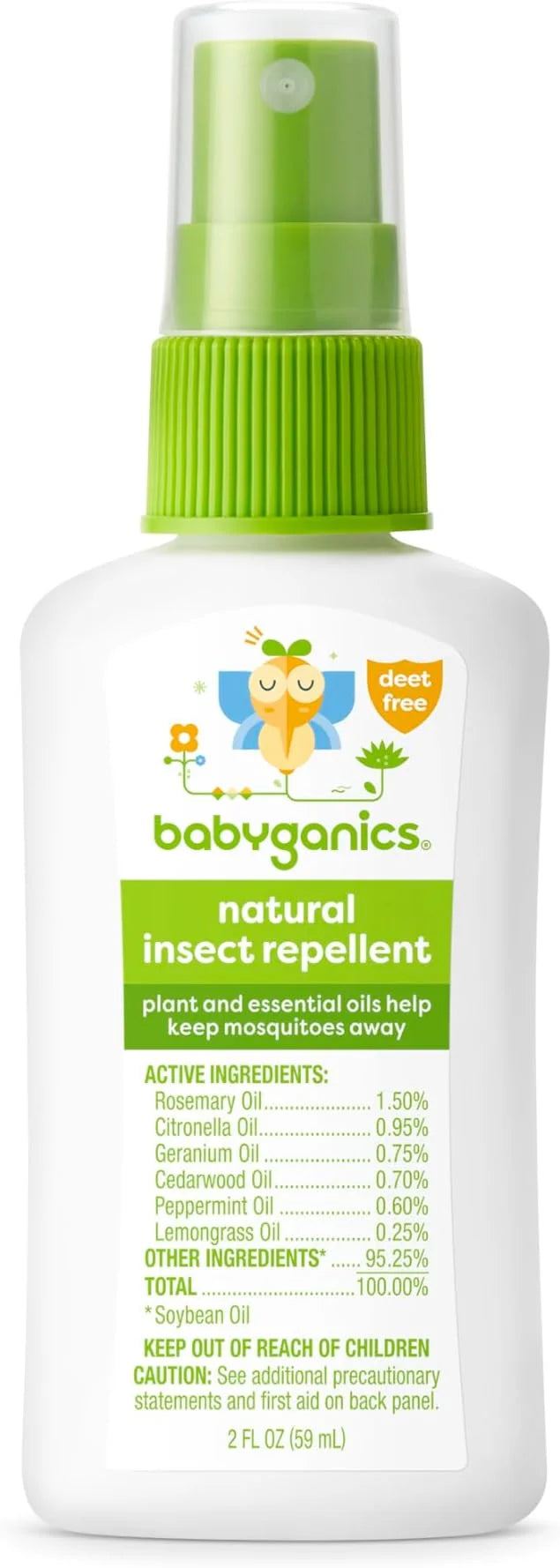 Babyganics Insect Spray, 2oz, 1 pack,