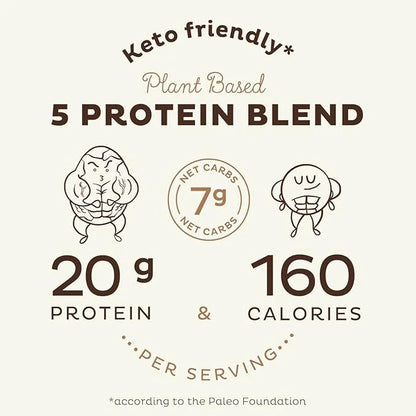 KOS Vegan Protein Powder Erythritol Free, Chocolate 28 Servings