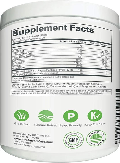 Keto Collagen Protein Powder with MCT