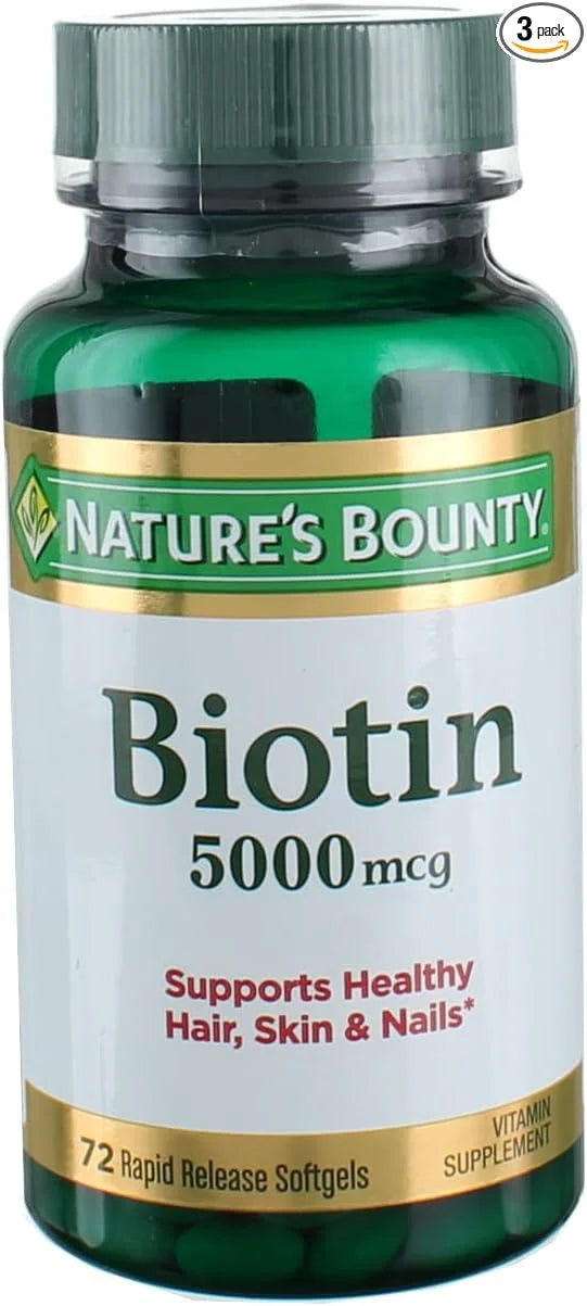 Nature's Bounty Biotin 5000 mcg Liquid 72 ea 3)