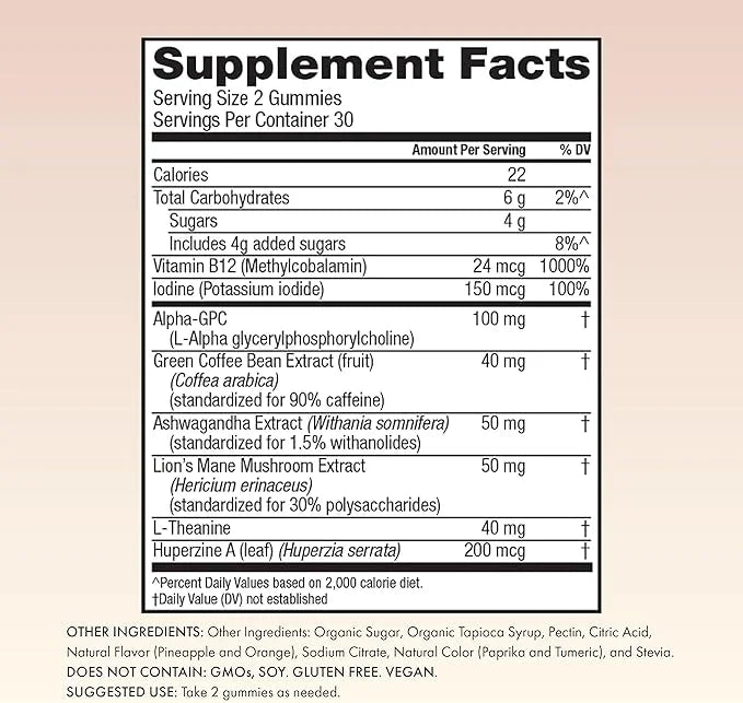 Winged Rise Up Gummies B12 for (30 Servings)