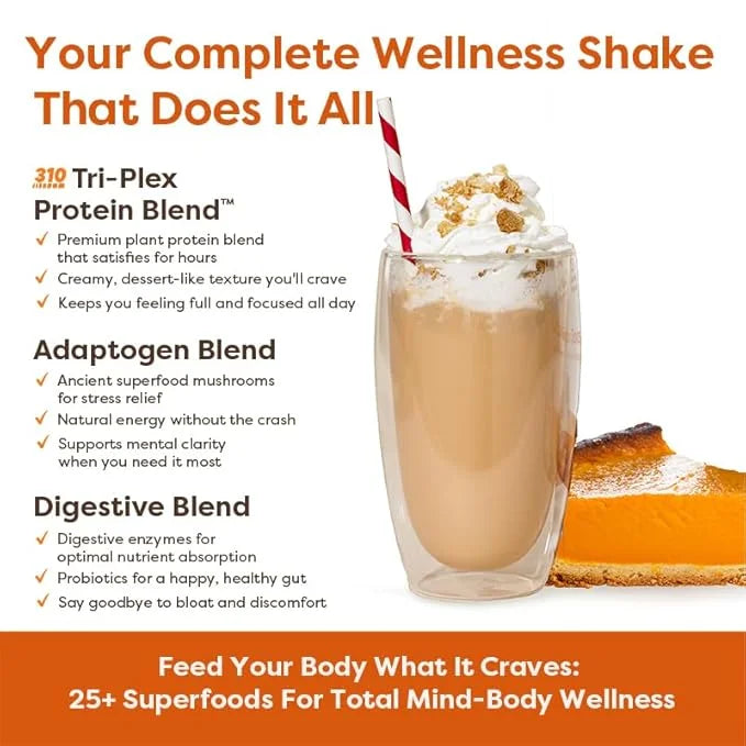 310 Nutrition All-In-One Meal Replacement Shake - Fiber-Rich Vegan Blend with Natural Sweeteners - Low Carb, Keto & Paleo ...