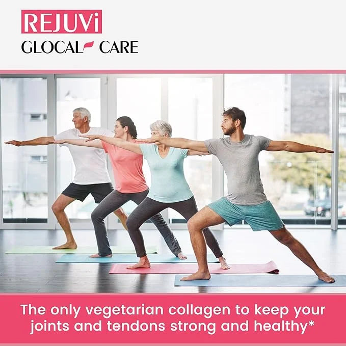 GlocalCare Rejuvi Skin Rejuvenation - Collagen Synthesis, Anti-Wrinkles with Ovoderm, Grape Seed Extract, Coenzyme Q10, Fo...