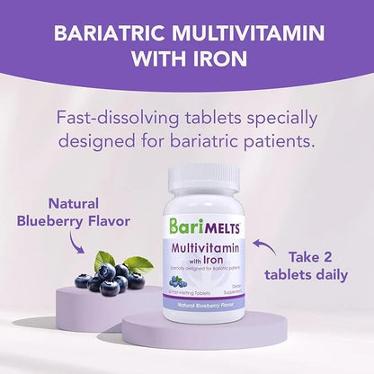 BariMelts Bariatric Multivitamin with Iron 1 Month (60 Fast-Dissolving