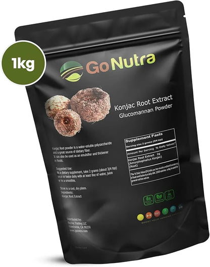Konjac Root Extract Powder. Glucomannan Powder, 2.2lb 1kg 1kg