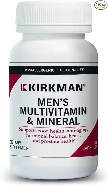 Kirkman 60 to 90 Men’s Multi-Vitamin and Mineral Boost || 120 Vegetarian Capsules || Provides Comprehensive Vitamin and Mi...