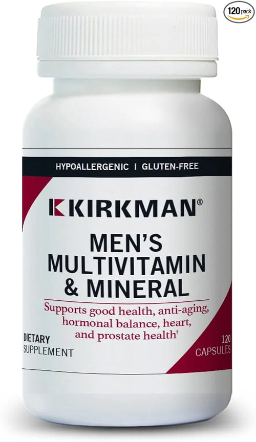 Kirkman 60 to 90 Men’s Multi-Vitamin and Mineral Boost || 120 Vegetarian Capsules || Provides Comprehensive Vitamin and Mi...