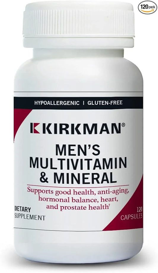 Kirkman 60 to 90 Men’s Multi-Vitamin and Mineral Boost || 120 Vegetarian Capsules || Provides Comprehensive Vitamin and Mi...