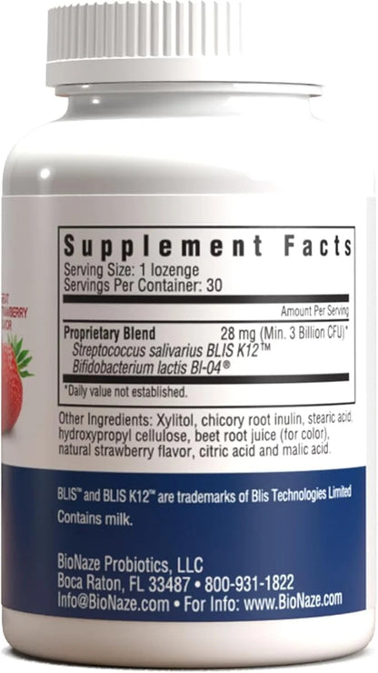 Oral Probiotic K12 & BL-04 for Sinus, Tonsil Stones, Bad Breath, Post Nasal Drip, Throat, Mouth, Teeth & Gut - Improve Ora...