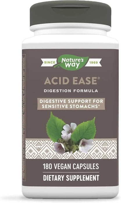 Nature's Way Acid-Ease Digestion Formula, Digestive 180 Vegan