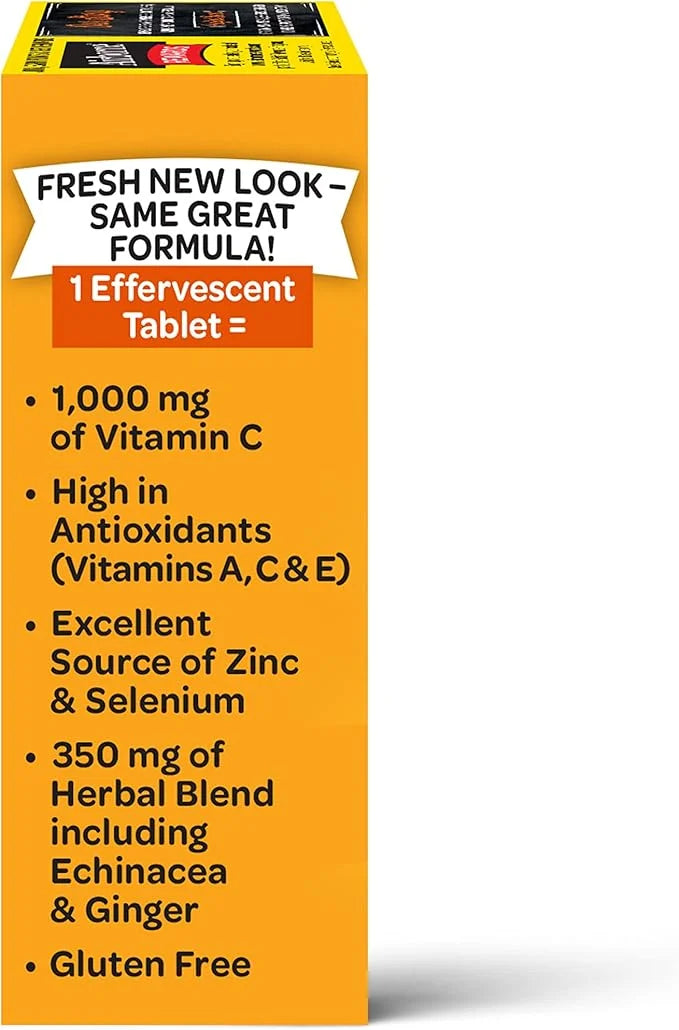 Airborne 1000mg Vitamin C with Zinc, 30 Fizzy