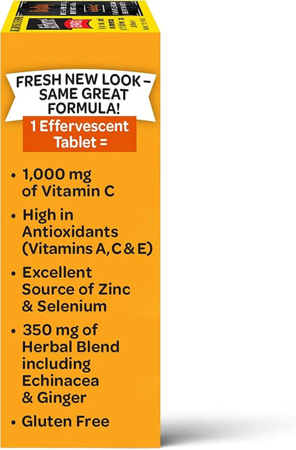 Airborne 1000mg Vitamin C with Zinc, 30 Fizzy