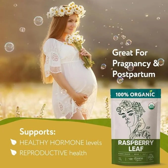 Red Raspberry Leaf Tea Organic – Loose Rasberry Leaves - Organic Raspberry Leaf Tea for Frist, Second, Third Semester Preg...