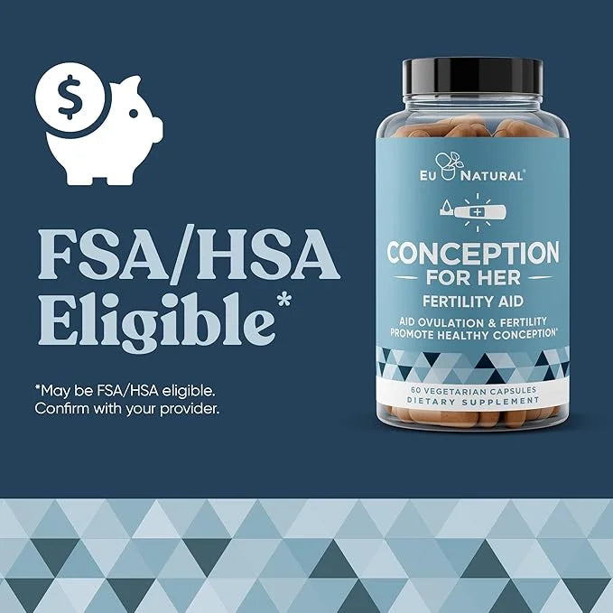 Conception Fertility Supplements for Women – Prenatal Vitamins – Promote Hormone Balance, Cycle Consistency, Aid Ovulation...