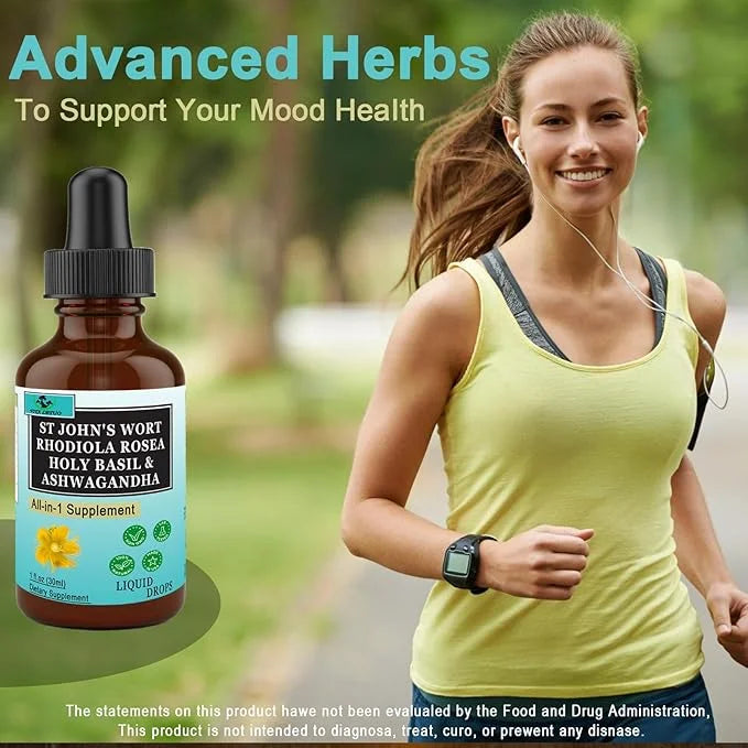 2 pack Rhodiola Rosea 10000mg Holy 3000mg Ashwagandha 2000mg St 10000mg - 6 in 1 Rhodiola