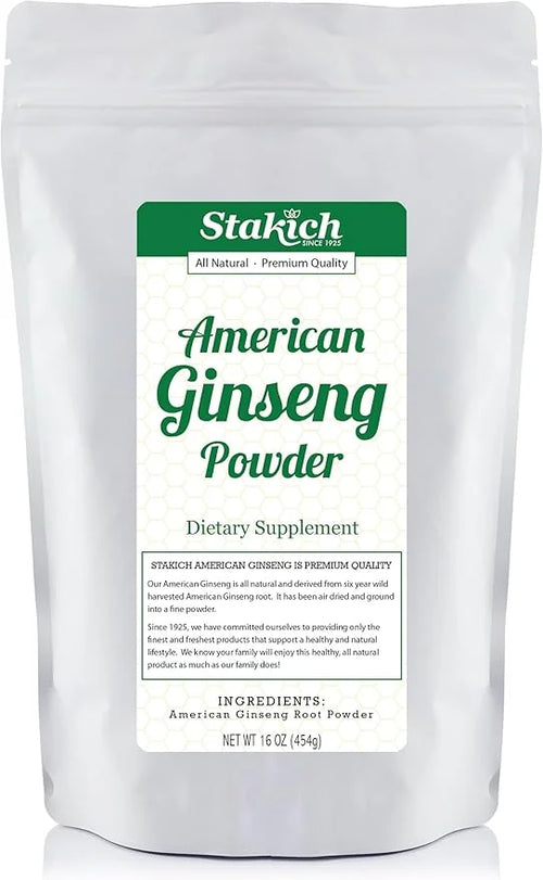 Stakich American Ginseng Root Powder 1 Pound (1 Pound)