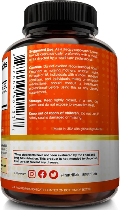 NutriFlair Liposomal Vitamin C 1700mg, 180 Capsules