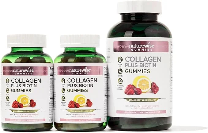 NatureWise Collagen Gummies 1 & 3 Collagen 180 Count[3-Month Count[3-Month Supply]