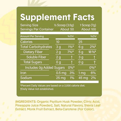 Bellway Super Fiber Powder + Fruit, (50 Servings)