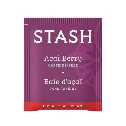 Stash Tea Acai Berry Herbal Tea - Naturally Caffeine Free, Non-GMO Project Verified Premium Tea with No Artificial Ingredi...