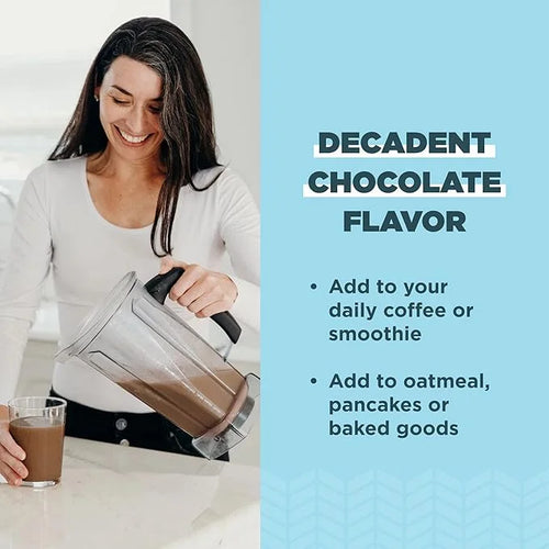 Ancient Nutrition Hydrolyzed Collagen Peptides Powder with Probiotics, Chocolate Multi Collagen Protein for Women and Men ...