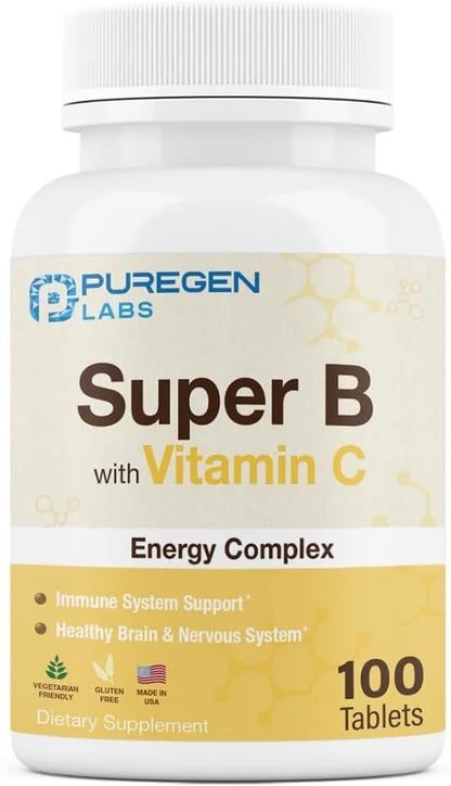 Puregen Labs Super B Energy Complex 100 Vegetarian