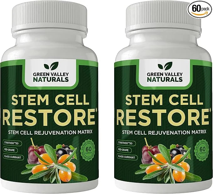 Stem Cell Restore - Regenerative Healing - Healthy Aging Reset - Brain and Cognitive Support - Cartilage, Heart and Kidney...