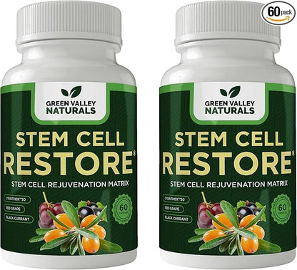 Stem Cell Restore - Regenerative Healing - Healthy Aging Reset - Brain and Cognitive Support - Cartilage, Heart and Kidney...