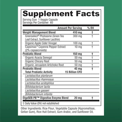 Physician's CHOICE Probiotics for Weight Management 6 Probiotic 60 ct