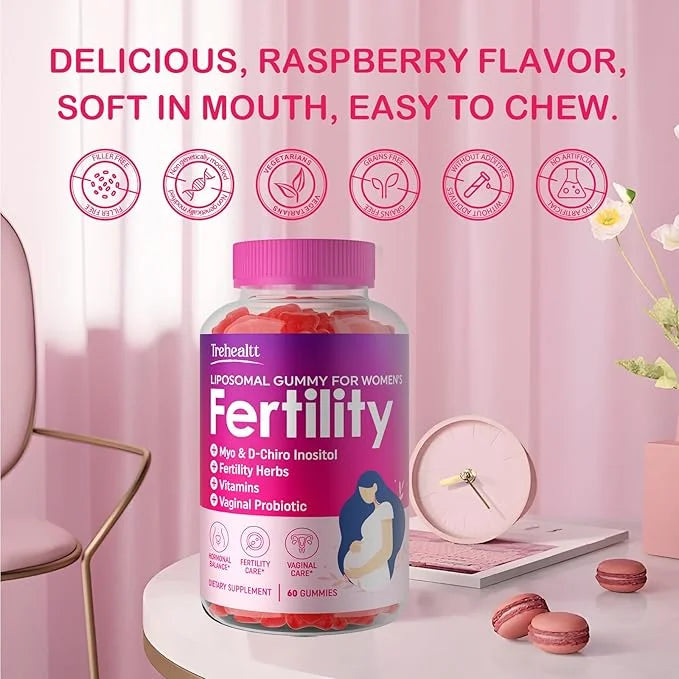 Fertility Supplements for Women, Prenatal Vitamins with Myo-Inositol & D-Chiro Inositol, Folate, Herbs, for Hormonal Balan...