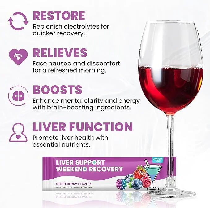 Venture Pal Liver Cleanse Detox & Repair, Liver Support with Milk Thistle + Ginger & Turmeric + L-Theanine + 5 Vitamins & ...