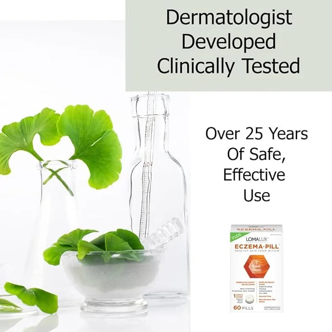 Eczema Pill – Natural Eczema Treatment – Dermatologist Developed – 7 All Natural Minerals Clear & Prevent Eczema Scaling, ...