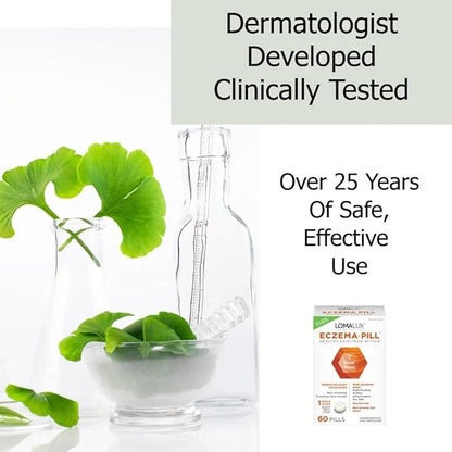 Eczema Pill – Natural Eczema Treatment – Dermatologist Developed – 7 All Natural Minerals Clear & Prevent Eczema Scaling, ...