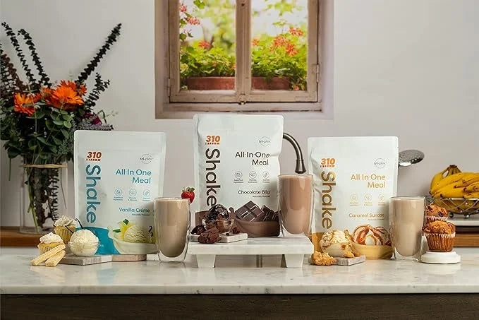 310 Nutrition All-In-One Meal Replacement Shake - Fiber-Rich Vegan Superfood Blend with Natural Sweeteners - Low Carb, Ket...