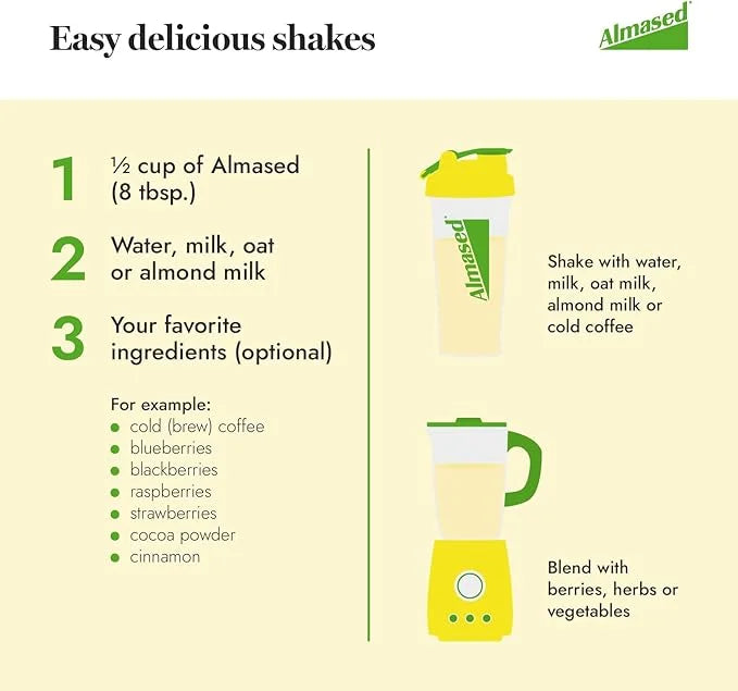 Almased Meal Replacement Shake 17.6 oz (6 Pack)